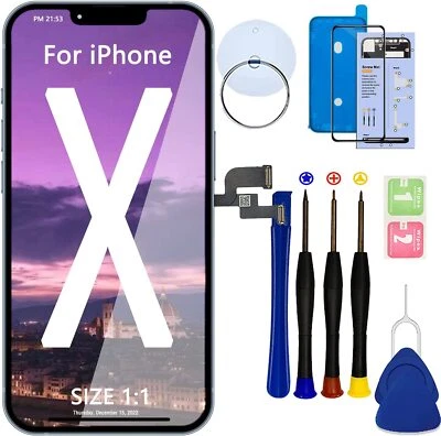 For iPhone X LCD Screen Replacement Touch Display Full Digitizer Assembly Lot - image 1 of 4