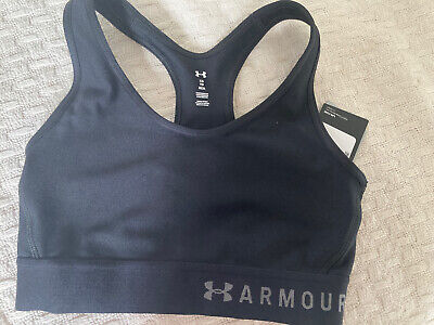 BNWT NEW Under Armour Black Ladies Sports Bra Gym Top Size Xs • 4.84€