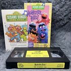 Sesame Street Monster Hits ! Bande VHS 1990 Jim Henson chantant avec affiche rare