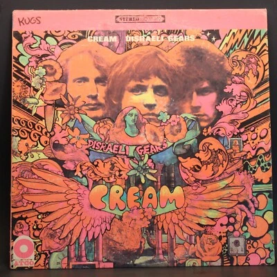 CREAM - Disraeli Gears LP 12" Vinyl Album 1967 (VG+/VG) Foto 1 de 3