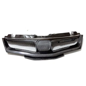 Carbon Fiber Front Bumper Grille Grill for Honda Civic Type-R FN2 2007-2011 - Picture 1 of 6