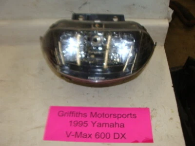 Yamaha VMAX 600 DX 1995 2up OEM faro luz lente con bombilla Stanley tintada Foto 1 de 4