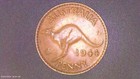 1944 Australia One Penny Coin ~ Pre Decimal