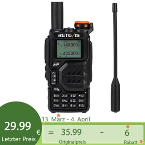 Retevis RA79 Profesjonalny dwupasmowy z pasmem powietrznym Amatorski radiotelefon podróżny - Zdjęcie 1 z 19