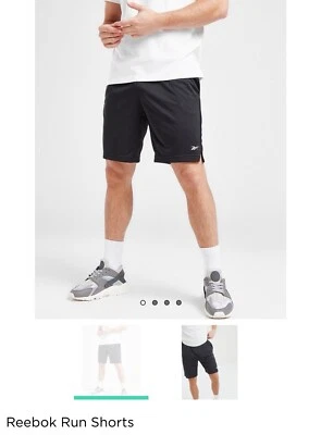 Reebok Sportswear Run Shorts Men Women Shorts Beach Shorts Black Size XL - Image 1 of 4