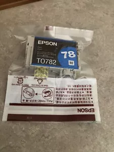 Genuine Epson 78 T0782 Cyan Color Ink Cartridge NEW! - Picture 1 of 1