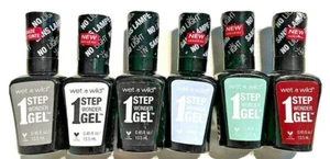 Lot of 6 New Wet N Wild 1 Step Wonder Gel Nail Polish No UV Lamp Needed as shown - Picture 1 of 3