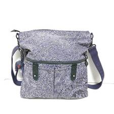 Auth Kipling - Purple Gray Beige Cream Nylon Shoulder Bag
