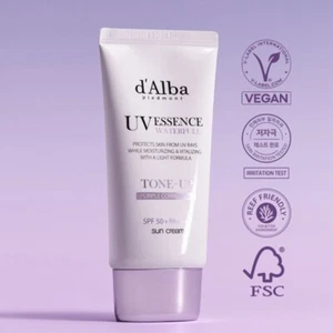 d'Alba UV Essence Waterfull Tone Up Sun Cream Purple SPF50+/PA++++ 50ml K-Beauty - Picture 1 of 4