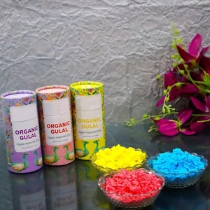 Herbal Gulal Organic Holi Colours, 100 gms (Pack of 3) - Picture 1 of 5