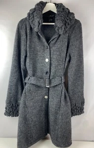 Cárdigan Suéter Willi Smith Mujer Frente Abierto Lana Hervida Gris, Talla L - Imagen 1 de 8