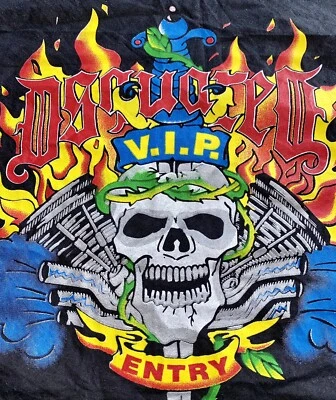 DSQUARED2 F/W 2001 de Luxe Bandana Pañuelo Cuello Bufanda Foulard Roquero - Imagen 1 de 4