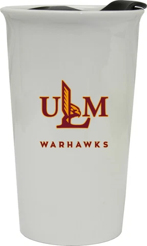 Louisiana Monroe Warhawks Double Walled Ceramic Tumbler Set-NCAA Travel Mug 2pk Cover