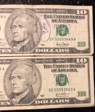 2003 & 2001 $10 Fancy 5’5s S#