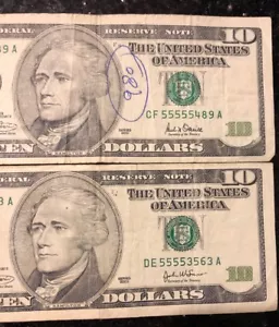 2003 & 2001 $10 Fancy 5’5s S# - Picture 1 of 3