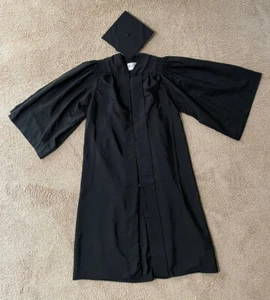 Original HERFF JONES schwarze MÜTZE und KLEID Größe 53 - e900 - Bild 1 von 7