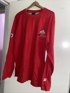 Vintage Starter Ohio state buckeyes Y2K 2000s LS NCAA team Essential Shirt L Men - Picture 1 of 6