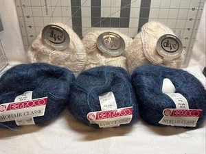 Di.ve Italy And Berroco Yarn Mohair Blend Bag of 6 - Picture 1 of 8
