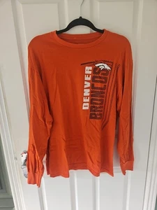 Men’s Orange Official NFL Denver Broncos Longsleeved T-Shirt , Size Large - Picture 1 of 5