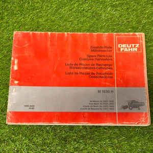 Deutz-Fahr M 1630 H Combine Harvester Spare Parts List Manual - Picture 1 of 8