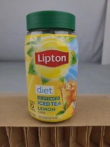 1x LEGGI Dieta Lipton Decaffeinato Tè Ghiacciato Limone Istantaneo 10 Quarzi da Collezione - Foto 1 di 8