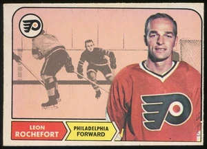 1968-69 OPC O-Pee-Chee #95 Leon Rochefort Philadelphia Flyers - Rookie Card - Picture 1 of 2