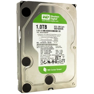 Hard Disk Hdd Disco Rigido 1Tb 1000Gb 3.5" Computer Fisso Dvr Pc Wd Wd10Eavs - Image 1 of 2