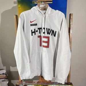 Nike NBA James Harden #13 H-Town Houston Rockets Mens Hoodie Sweatshirt NBA 2XL - Picture 1 of 9