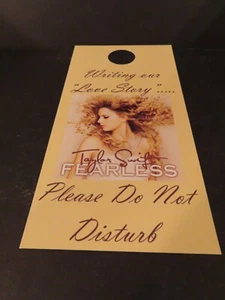 TAYLOR SWIFT Do Not Disturb Sign BIG MACHINE RECORDS Fearless PROMO Love Story - Picture 1 of 2