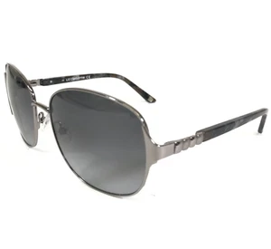 Liz Claiborne Sunglasses L568/S 6LB 9O Silver Gray Brown Horn with Gray Lenses - Picture 1 of 11