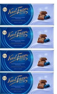 FAZER Karl Fazer Yogur Arándano Crisps en leche chocolate 8 x 200 g - Imagen 1 de 1
