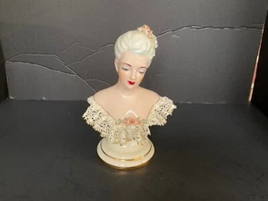 Rare Vintage Florence Ceramics La Petite Bust Figurine AS FOUND - Picture 1 of 10