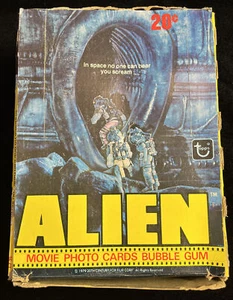 1979 caja de tarjetas fotográficas de películas Topps Alien ~ 36 paquetes de cera sellados ~ Sigourney Weaver - Imagen 1 de 6