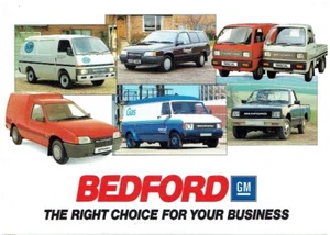 BEDFORD RASCAL ASTRA VAN/MAX KB PICK-UP & CF2 / MIDI VANS 1987 UK SALES BROCHURE - Picture 1 of 1