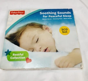 Fisher Price Baby Soothing Sounds Peaceful Sleep 3 CD Set Helps Baby Sleep - Imagen 1 de 6