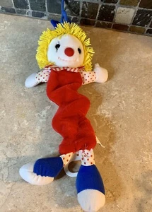 Vintage Dakin Clown Crib Pull Toy Plush Stuffed Musical song "This Old Man" 1987 - Picture 1 of 7
