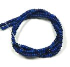 4mm Rondelle Turquoise Dyed Lapis Blue  Beads 30"