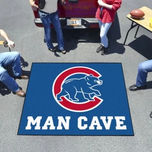 MLB - Chicago Cubs Man Cave Tailgater Rug - 5ft. x 6ft. - Picture 1 of 5