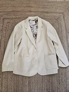 Anthropologie. Plus/Curve Range. 2XL. Faux Leather Blazer. Brand New £140.00 - Picture 1 of 5