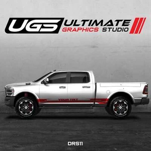 Dodge Ram Side Graphics with Custom Text - Picture 1 of 6