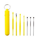 7pc Ear Pick Cleaning Set Spiral Tool Spoon Ear Wax Remover Cleaner Curette Kit♪