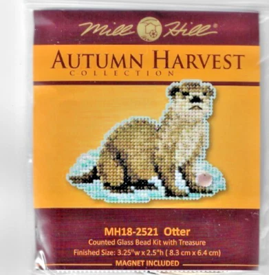 Kit de cuentas de vidrio de nutria cosecha de otoño Mill Hill Foto 1 de 2