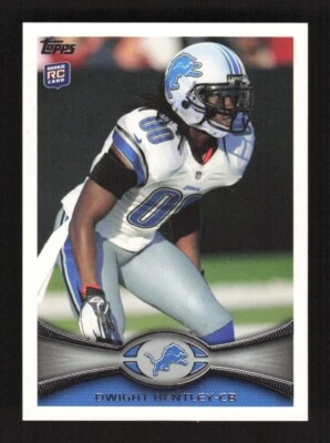 2012 Topps Football Card Dwight Bentley RC #318 Detroit Lions - Image 1 of 2