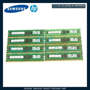 16GB 8x2GB Samsung HP 500202-061 PC3-10600R 2Rx8 DDR3 ECC Arbeitsspeicher Kit - Bild 1 von 2