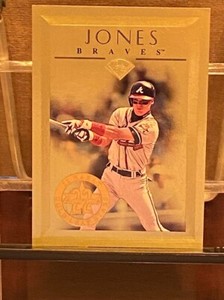 1996 Leaf Chipper Jones Braves 22 Karat Gold Leaf Stars 1943/2500