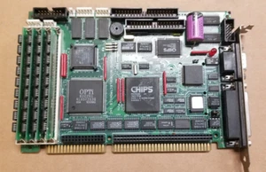 Toronto Microelect Motherboard, AM386 SX 33MHz CPU & 1MB RAM Industrial PC #MD5D - Picture 1 of 6