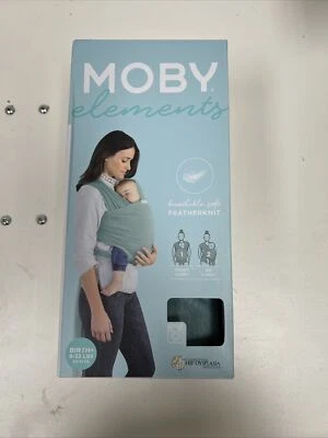 Portabebés Moby Elements Wrap - Turquesa - Frente o Cadera Llevar Nacimiento + 8-33 lb     Foto 1 de 4