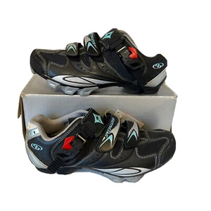 Specialized Motodiva Women's Mountain Bike Cycling Shoes BLK/SLV/US Size 6 EU 36 - Picture 1 of 8