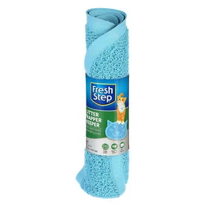 Plastic,Fresh Step Blue Cat Shaped Litter Trapper Keeper Mat,New - Picture 1 of 6