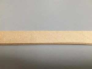 Schrägband Einfassband gecrasht Satin seidenglanz hell apricot, Meterware - Bild 1 von 3